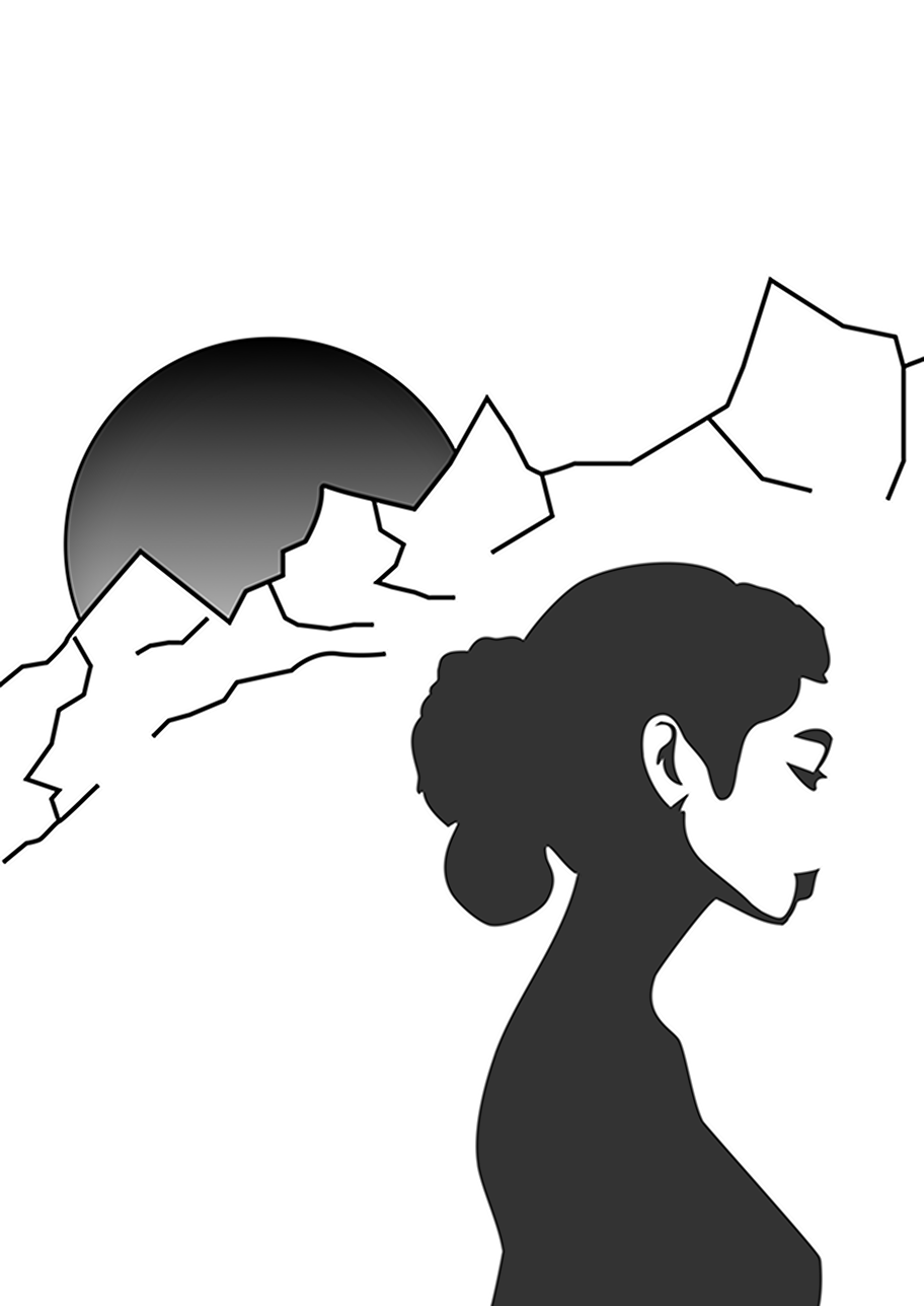 Black and white version of the poster